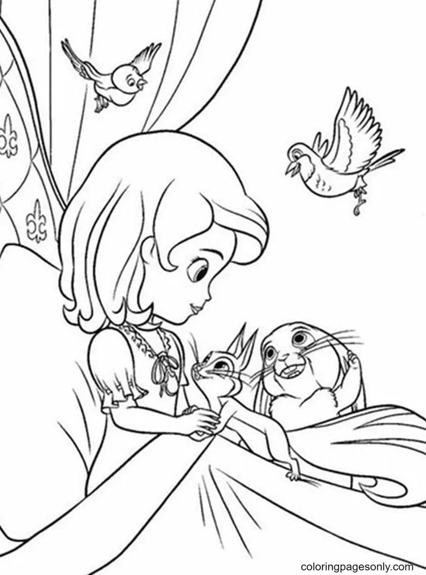 Sofia The First Coloring Pages 71
