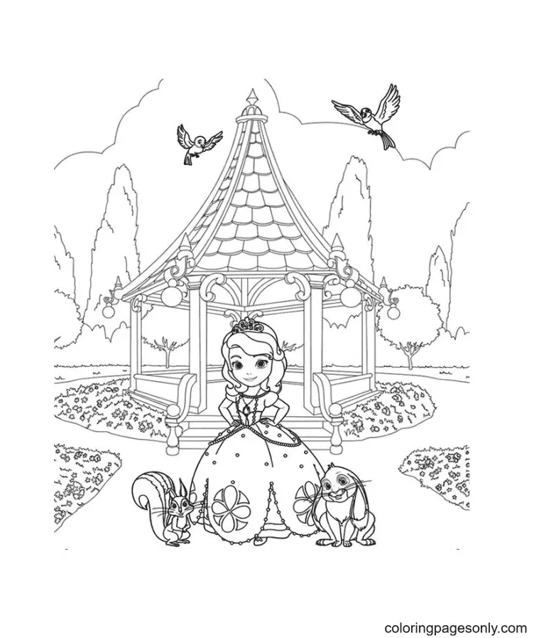 Sofia The First Coloring Pages 75