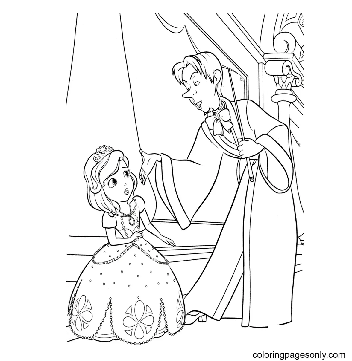 Desenhos de Princesinha Sofia Para Colorir 82