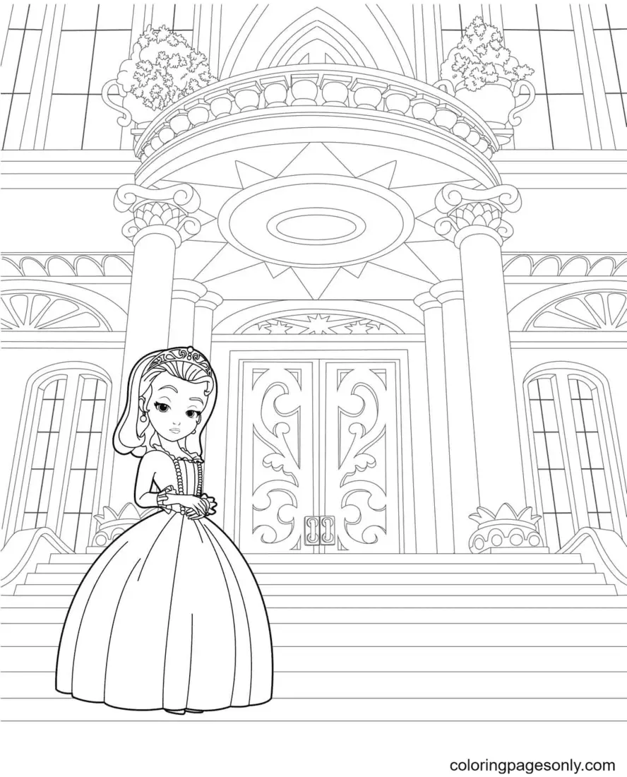 Desenhos de Princesinha Sofia Para Colorir 89