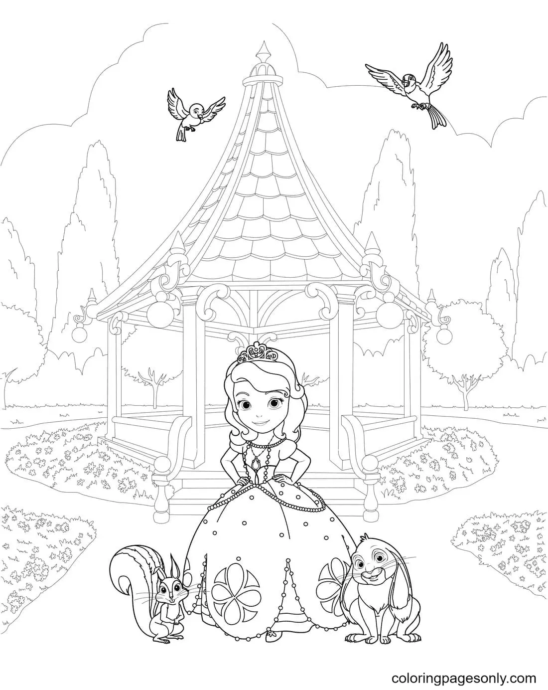 Desenhos de Princesinha Sofia Para Colorir 90