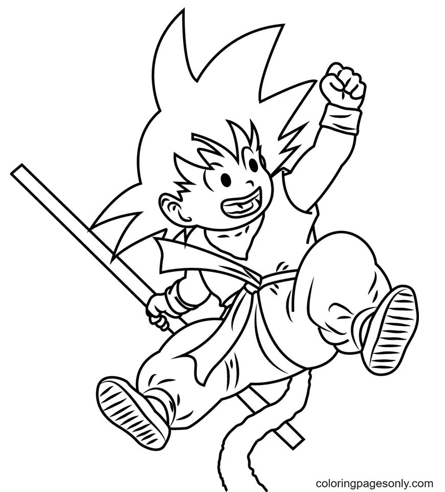 Son Goku Coloring Pages