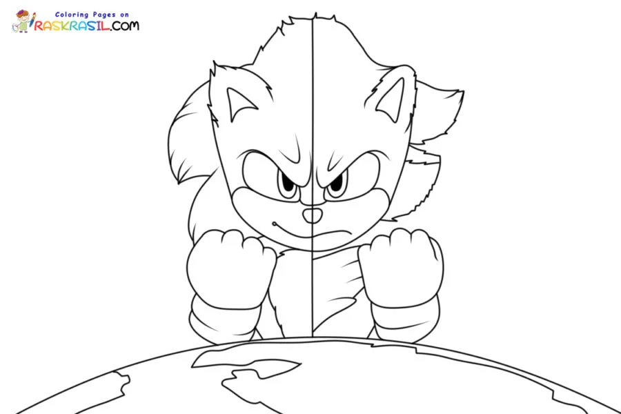 Sonic 3 Para Colorir 9