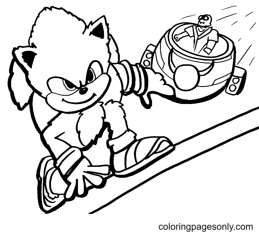 Sonic Coloring Pages 29