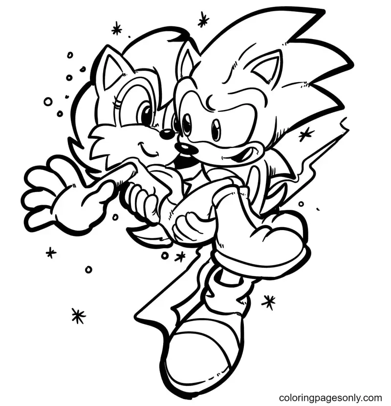 Sonic Para Colorear 40