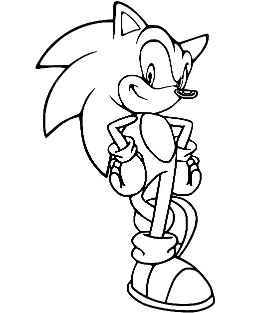 Sonic Para Colorear 49