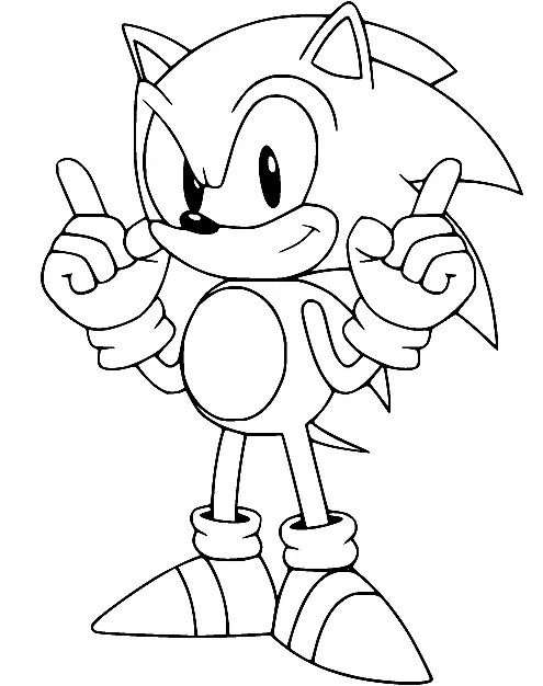 Sonic Coloring Pages 85