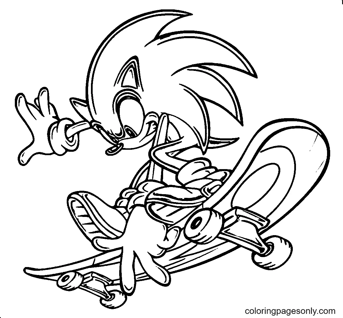 Sonic Coloring Pages 9