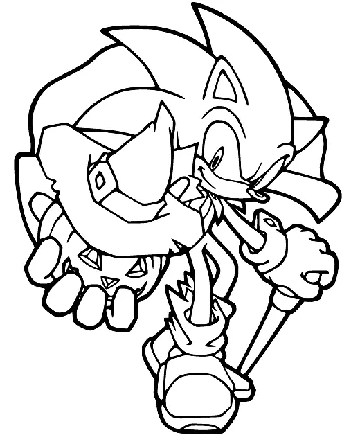 Sonic Para Colorear 94