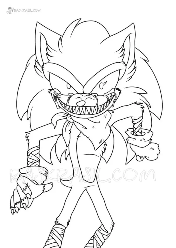 Sonic Exe Ausmalbilder 23
