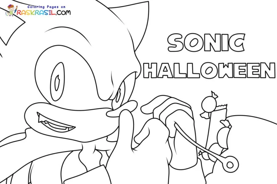 Sonic Halloween Ausmalbilder 2