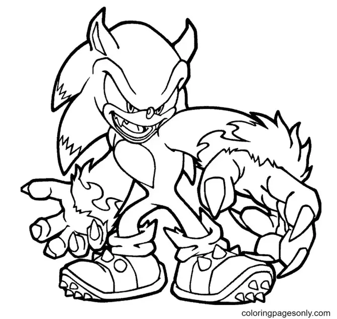 Sonic the Hedgehog 2 Coloring Pages 16