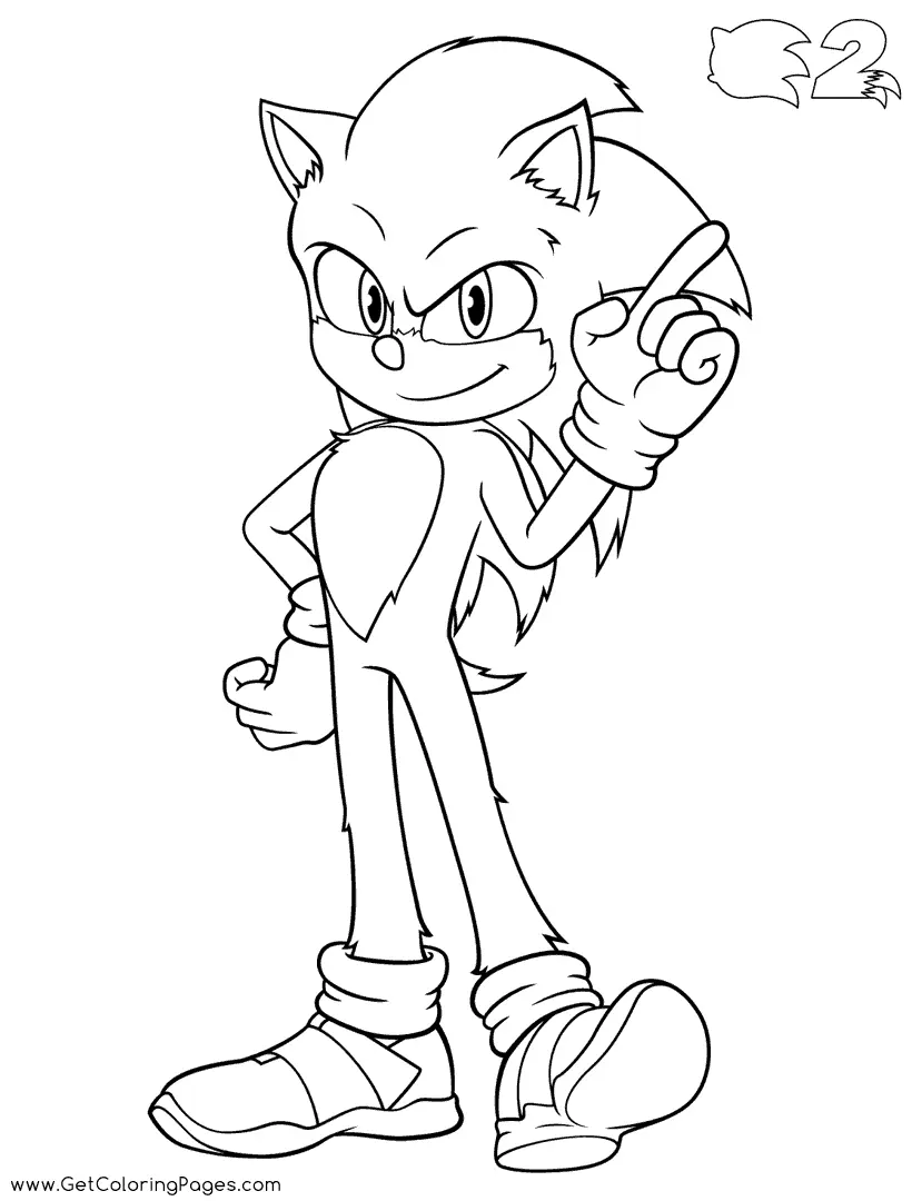 Sonic the Hedgehog 2 Coloring Pages 18