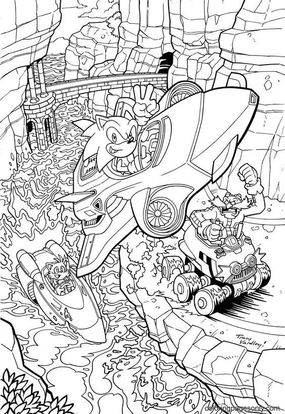Sonic the Hedgehog 2 Coloring Pages 31