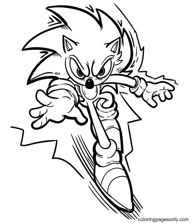 Sonic the Hedgehog 2 Coloring Pages 44