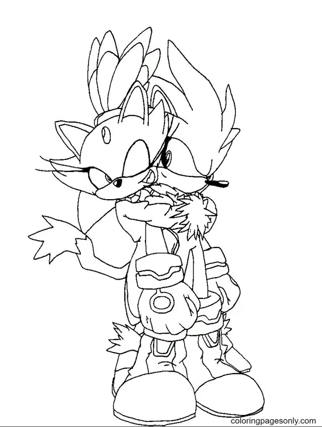 Sonic the Hedgehog 2 Coloring Pages 50