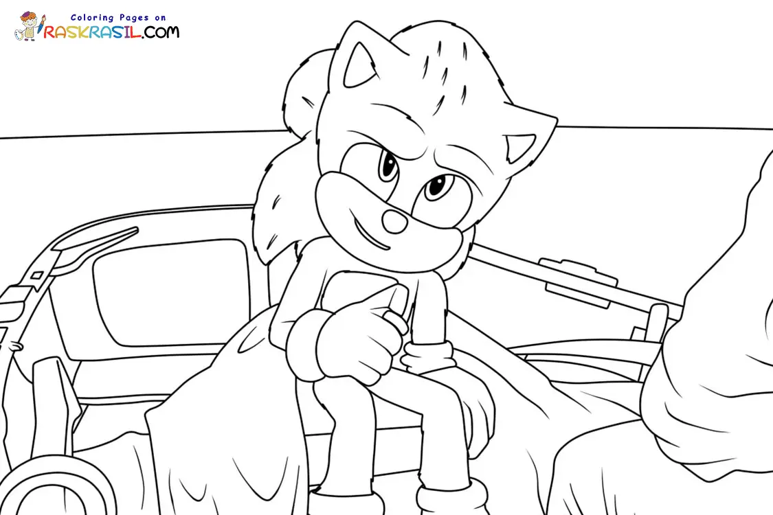 Sonic the Hedgehog 2 Coloring Pages 56