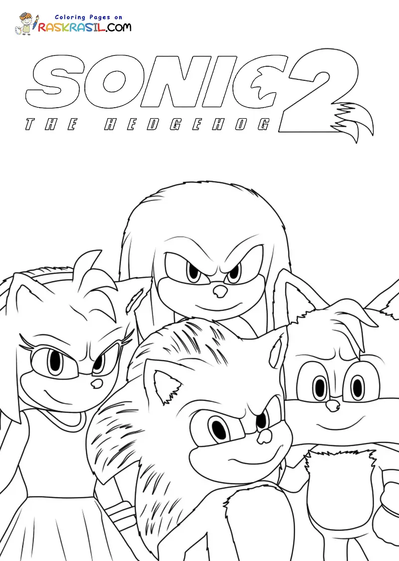 Sonic the Hedgehog 2 Coloring Pages 6