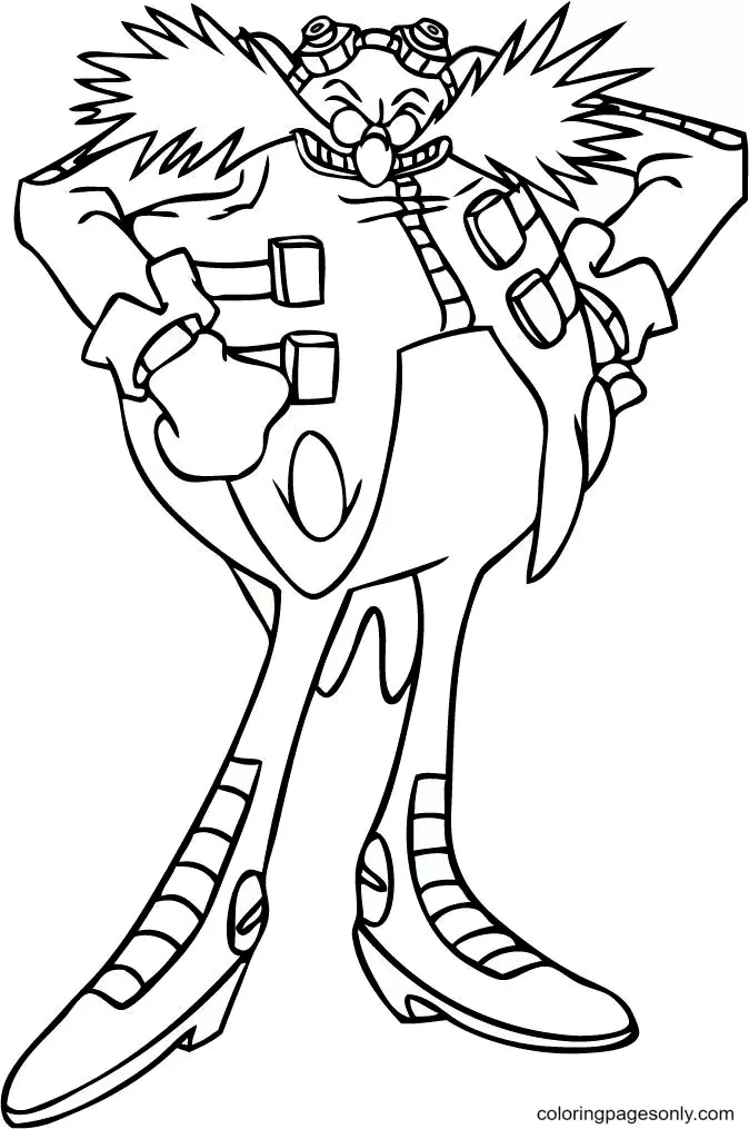Sonic the Hedgehog 2 Coloring Pages 8