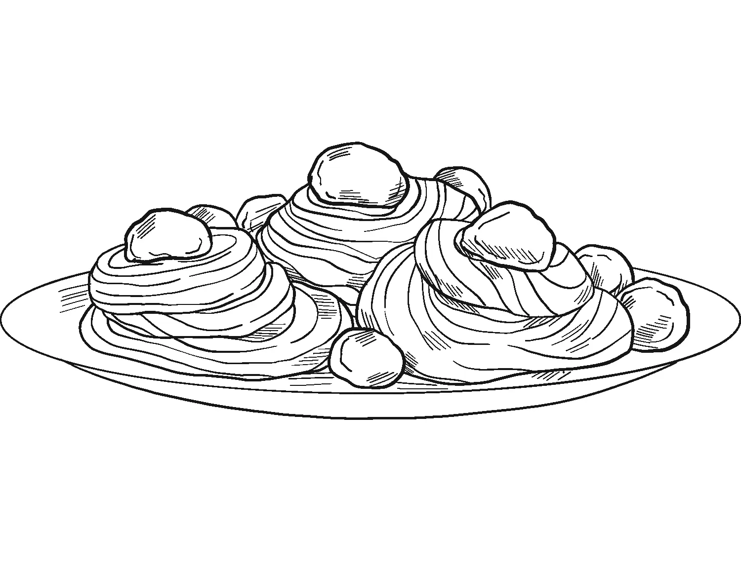 Spaghetti Ausmalbilder 13