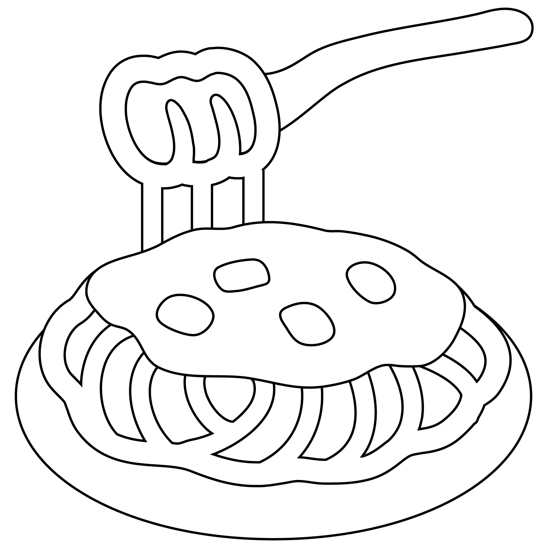 Spaghetti Ausmalbilder 18