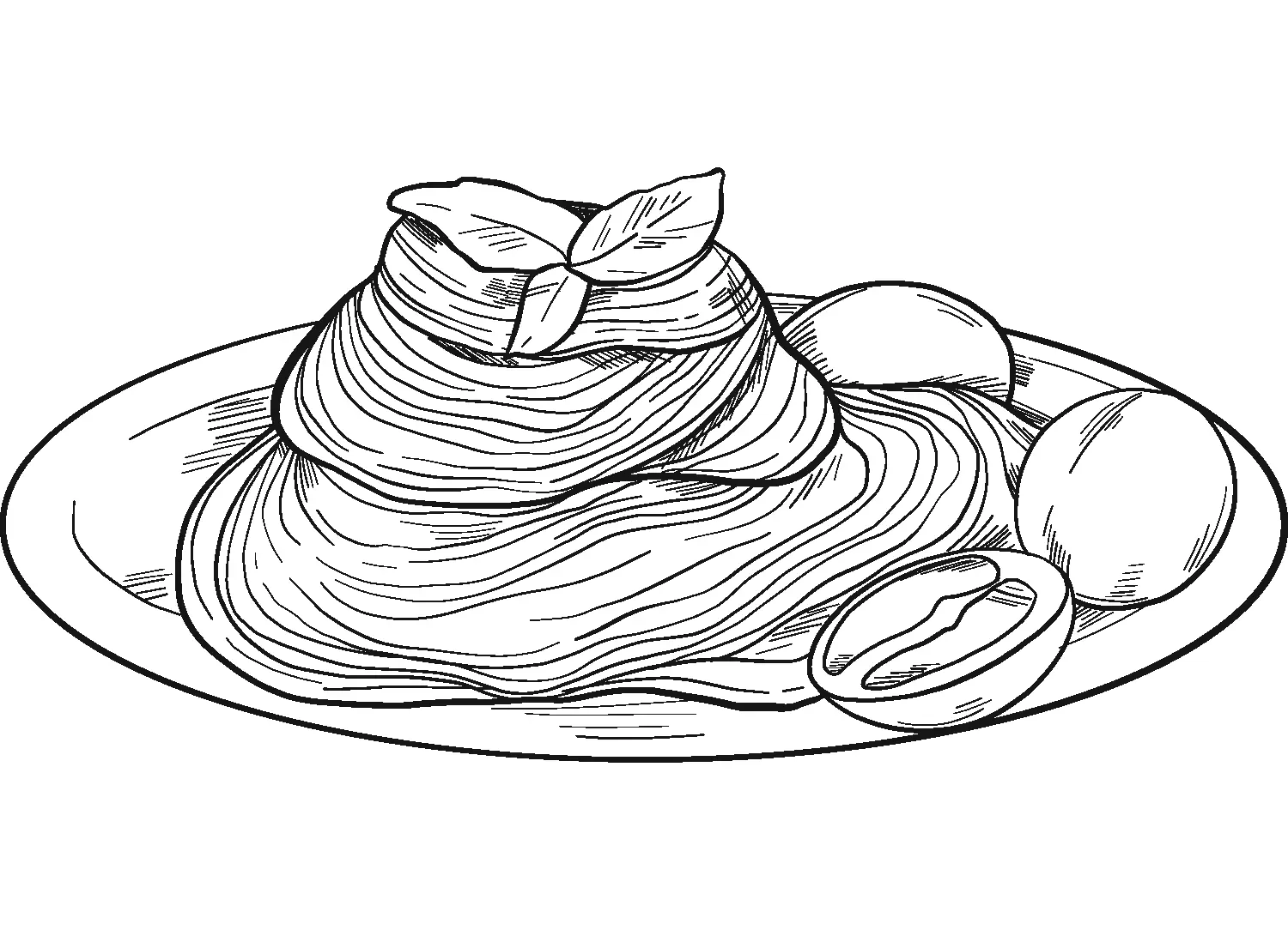 Spaghetti Ausmalbilder 5