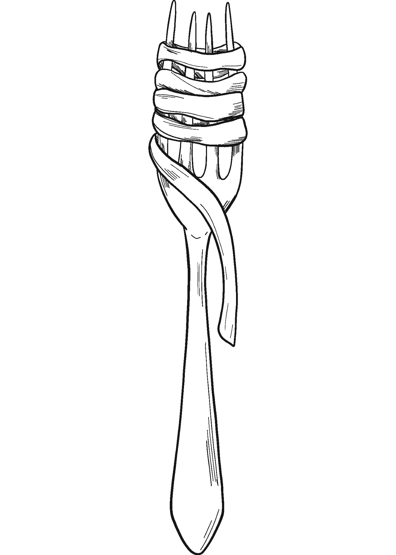 Spaghetti Ausmalbilder 7