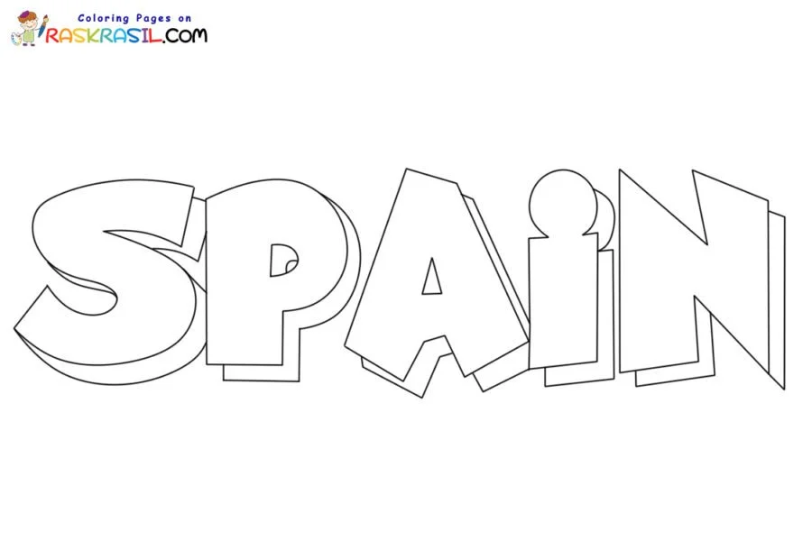 Espana Para Colorear 24