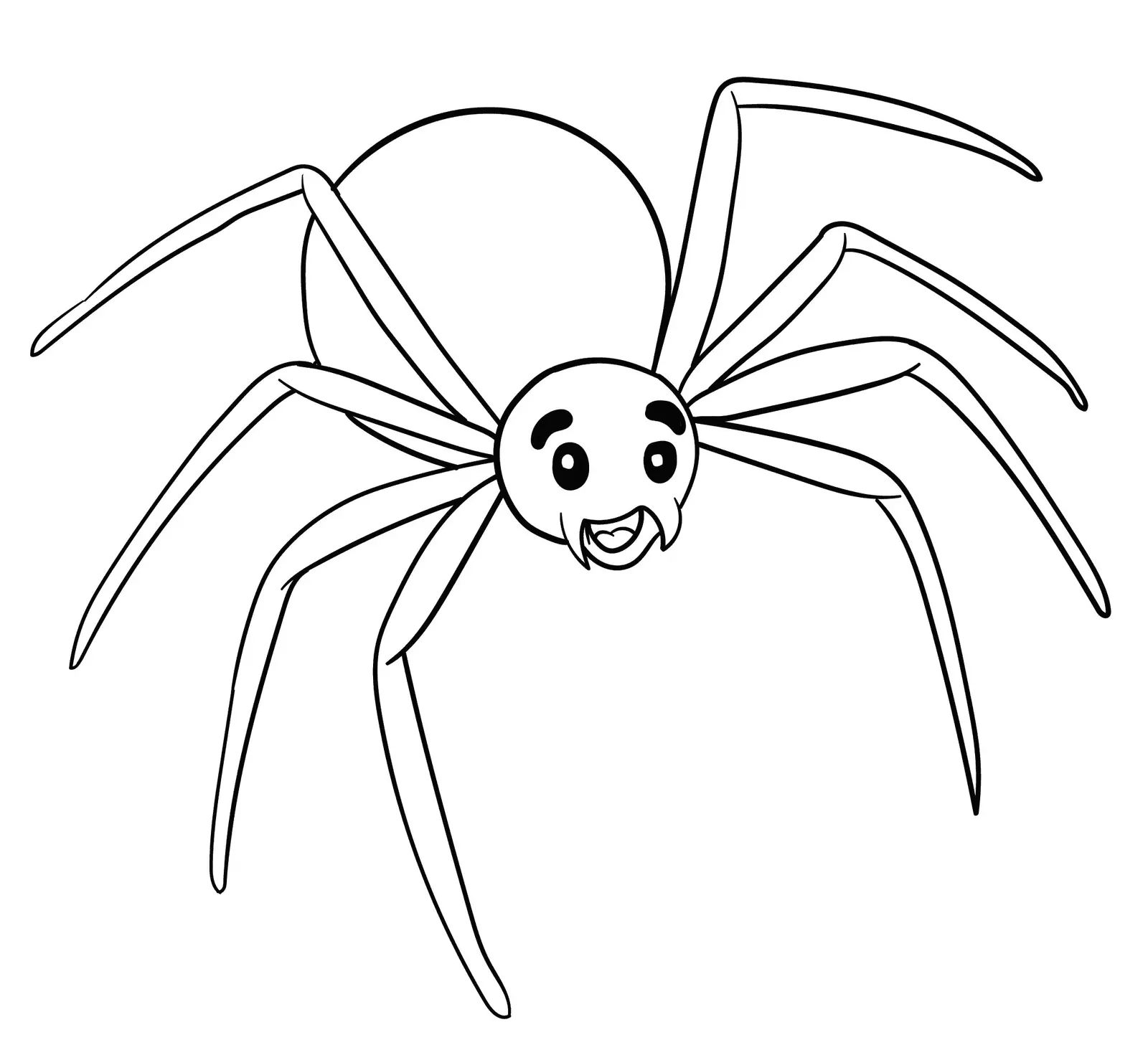 Spider Coloring Pages 2