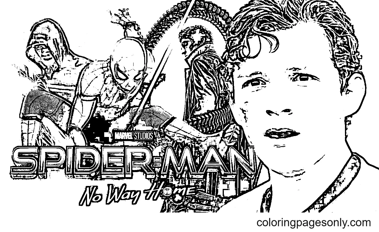 Spider Man No Way Home Coloring Pages 7