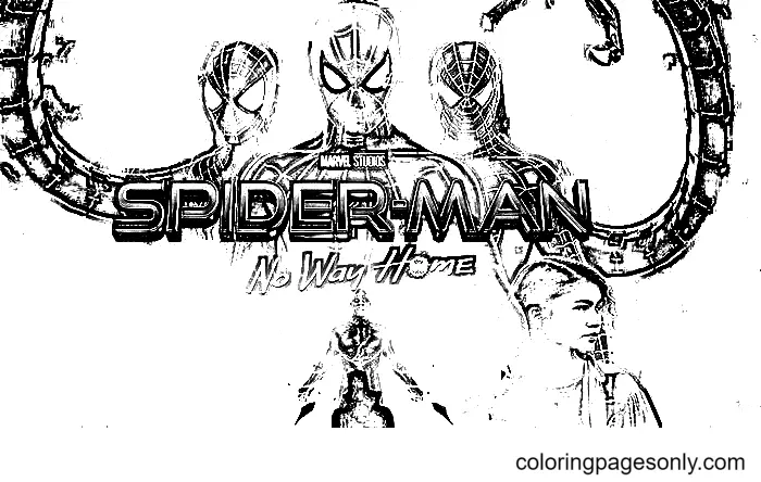 Spider Man No Way Home Coloring Pages 9