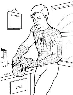 Desenhos de Spiderman Para Colorir 125