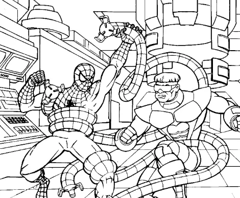 Desenhos de Spiderman Para Colorir 167