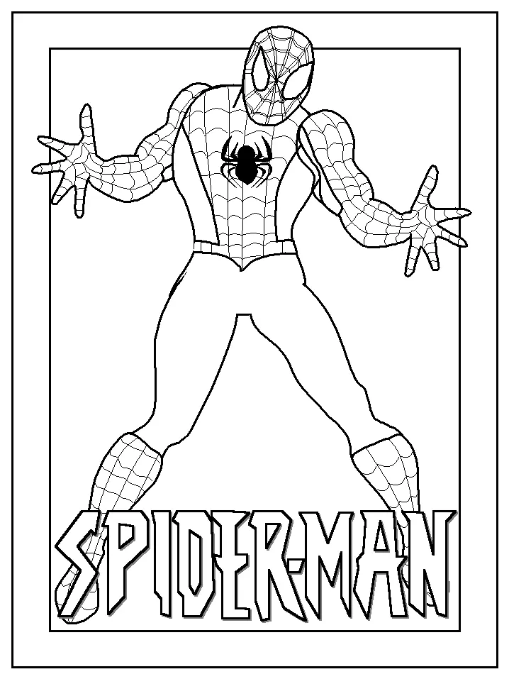 Spiderman Coloring Pages 19