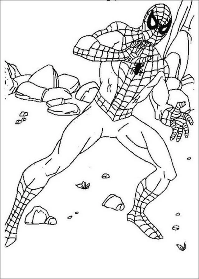 Spiderman Para Colorear 33
