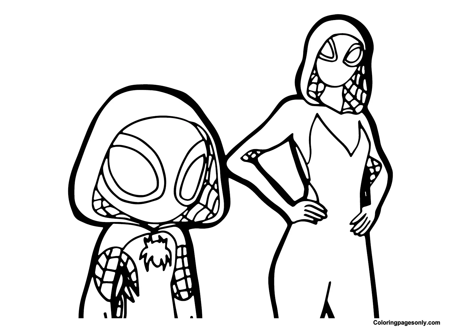 Spidey Para Colorear 1