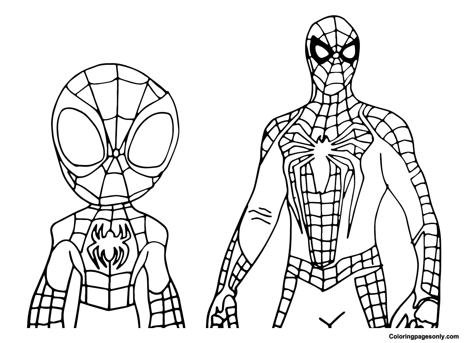 Spidey Para Colorear 11