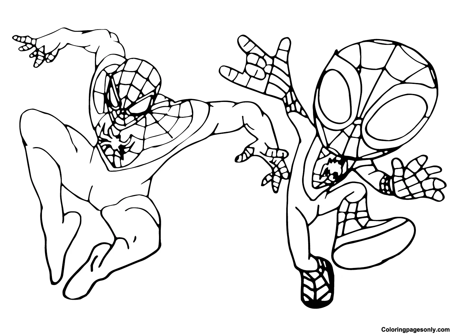 Spidey Para Colorear 12