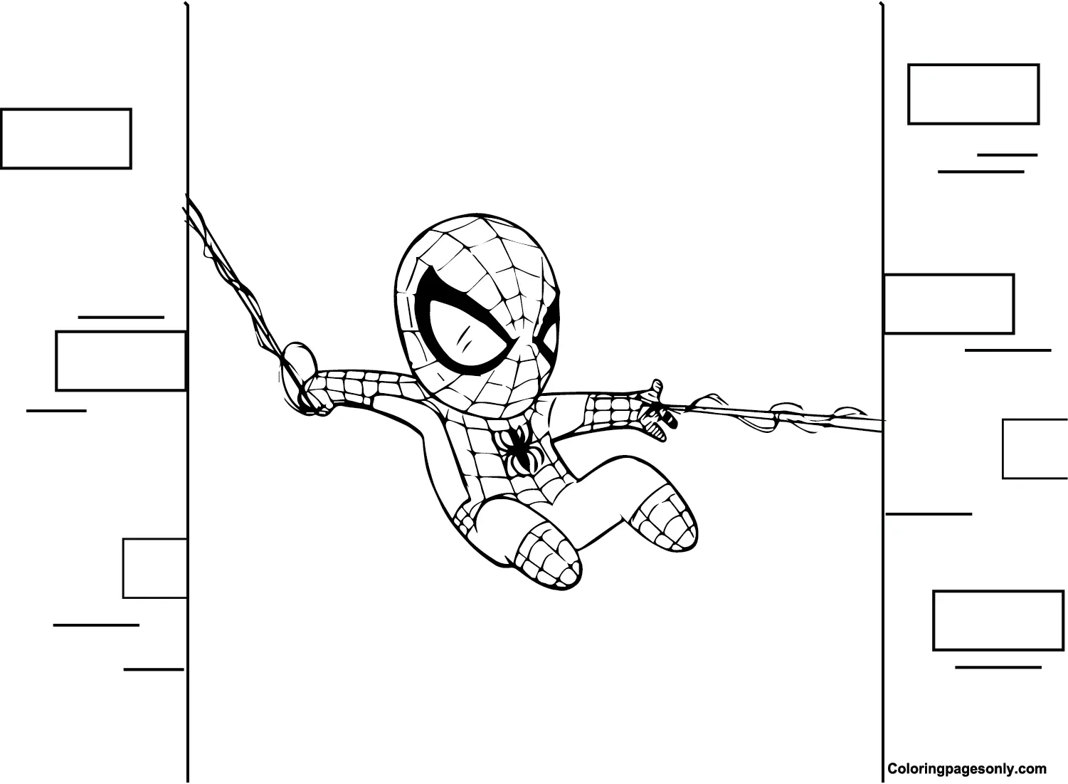 Spidey Para Colorear 19