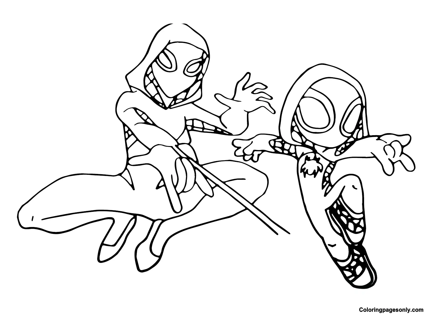 Spidey Para Colorear 2