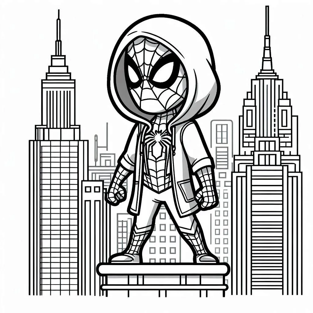 Spidey coloring pages 23