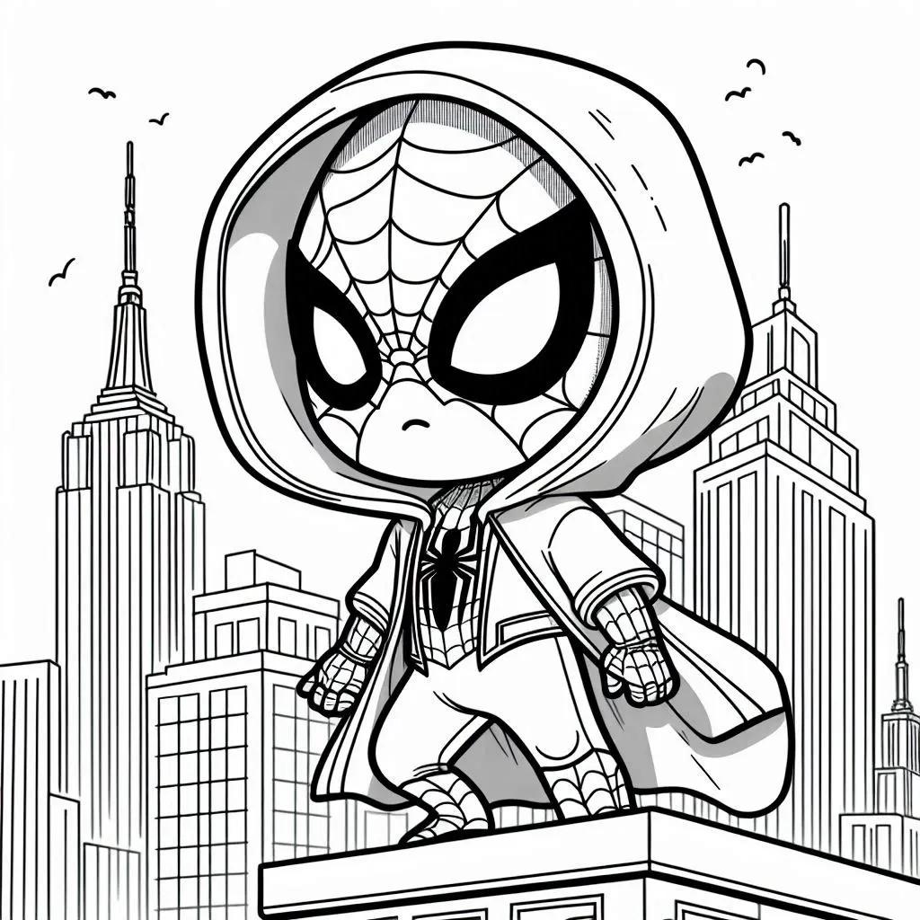 Spidey coloring pages 24