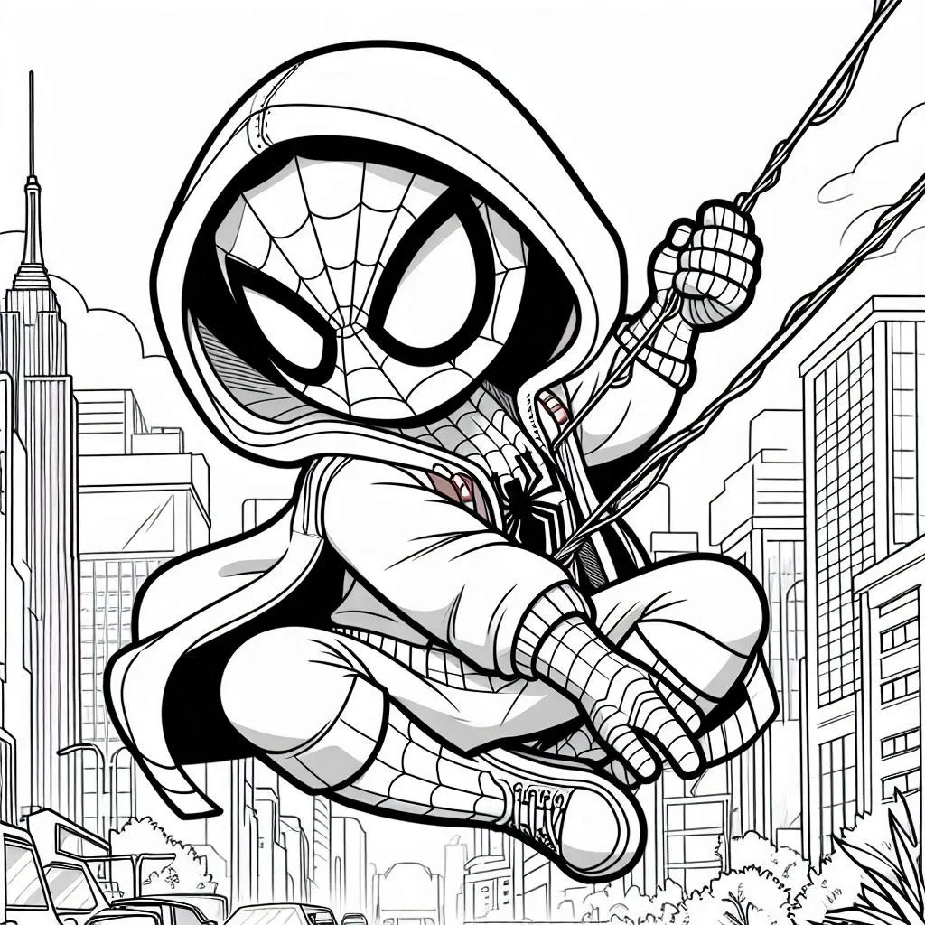 Spidey coloring pages 35