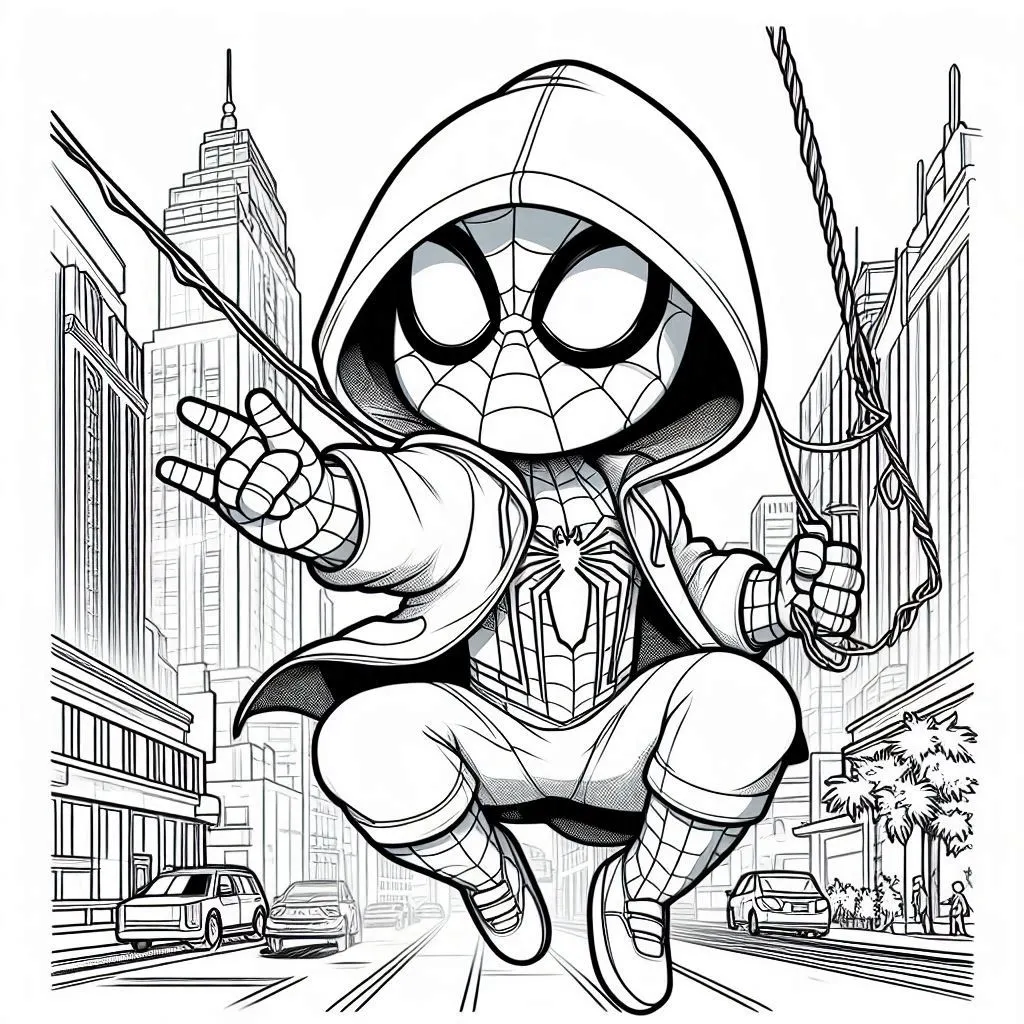 Spidey coloring pages 42