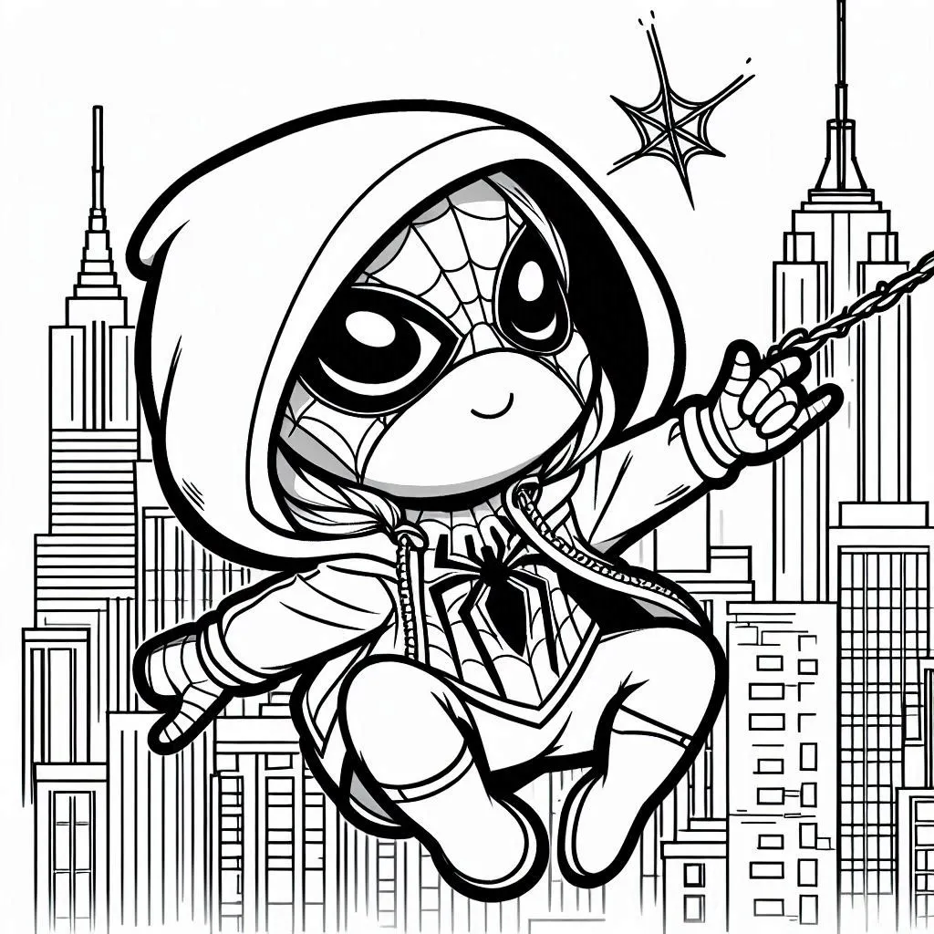 Spidey coloring pages 43