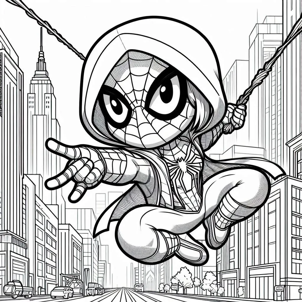 Spidey coloring pages 44