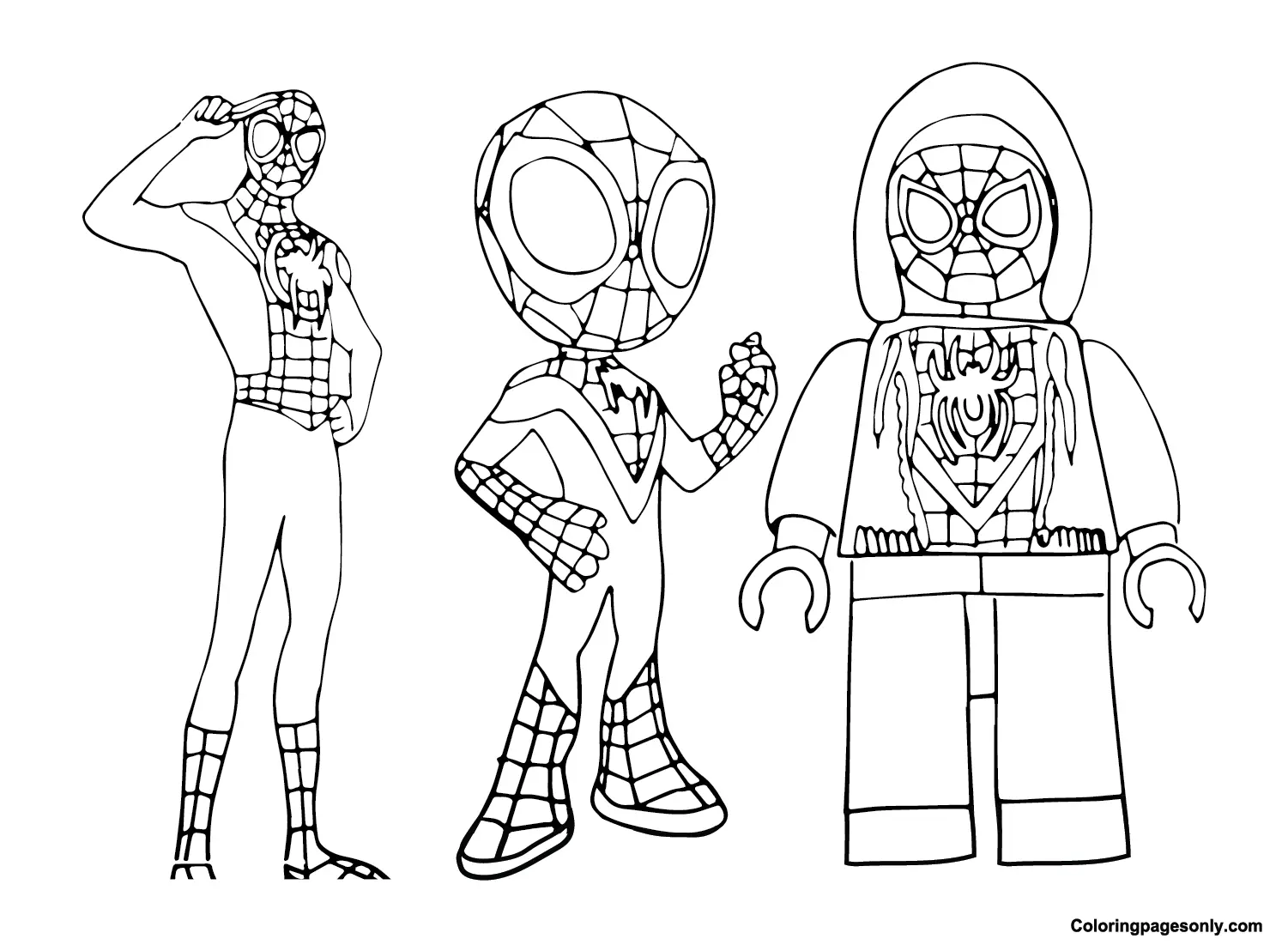 Spidey Para Colorear 6