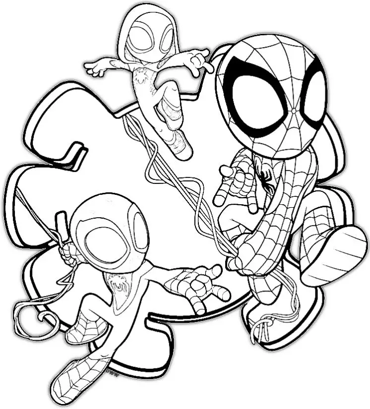 Spidey coloring pages