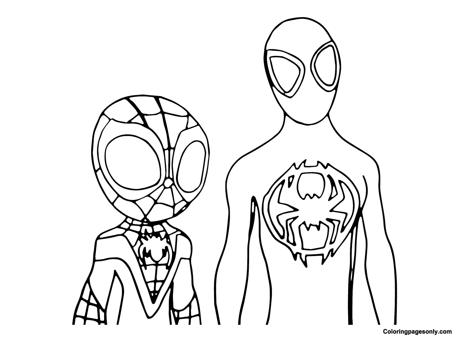 Spidey Para Colorear 9