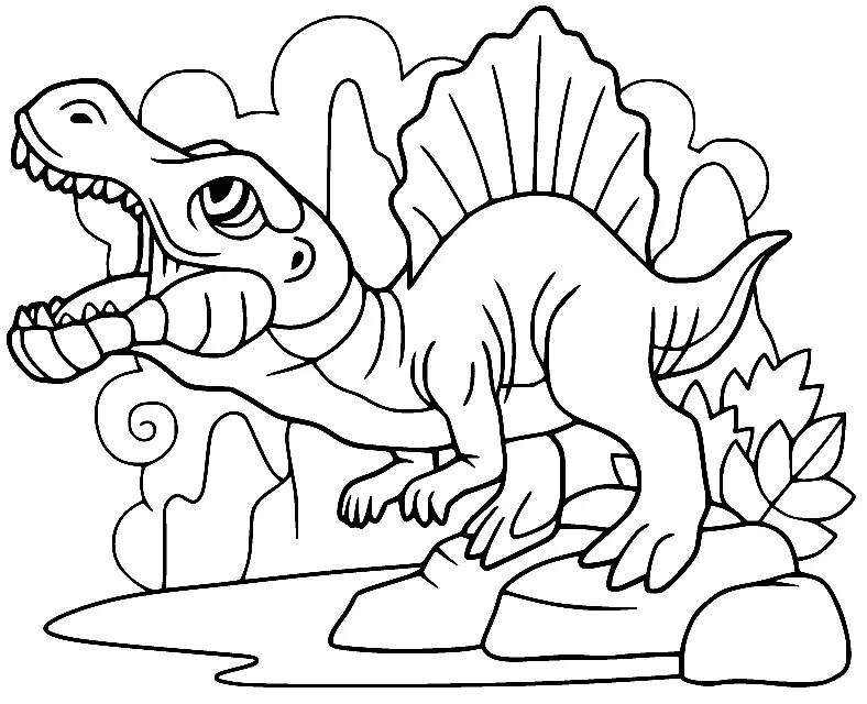 Spinosaurus Coloring Pages 1